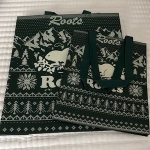 Roots reusable totes - small and medium